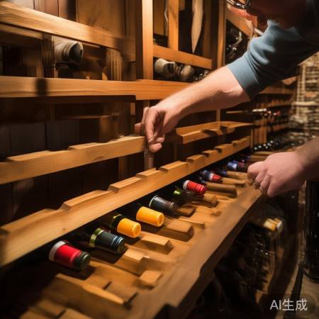 安装红酒格，调整至水平