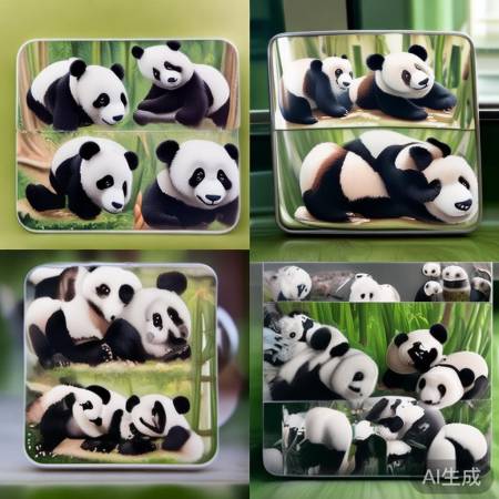 成都熊猫基地冰箱贴，萌翻啦！