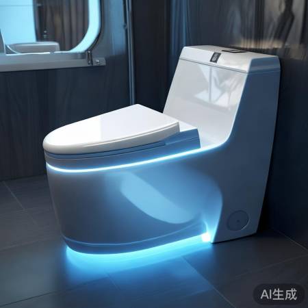 智能马桶，功能多，接口藏巧妙。