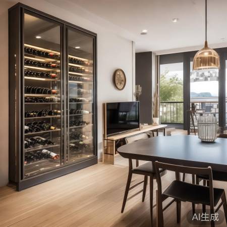 红酒柜摆放有讲究，角落餐厅厨房