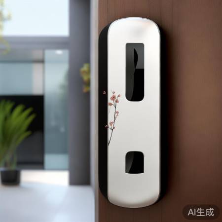 现代简约，时尚指纹锁，家居风景