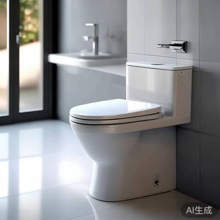 马桶凳色款协调，和谐一体。