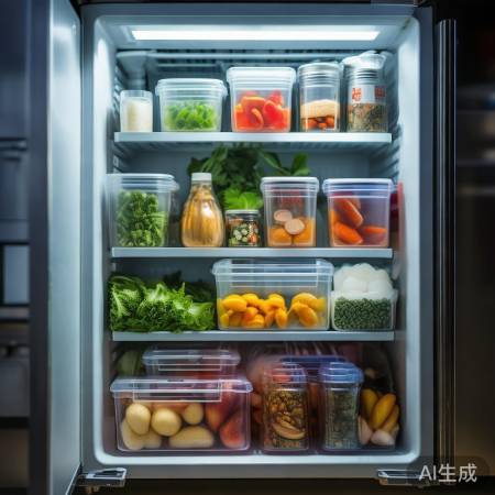 冰箱分层存放，新鲜熟食分隔，节