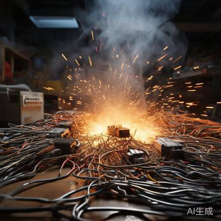 电路短路，空调老化插座不良。