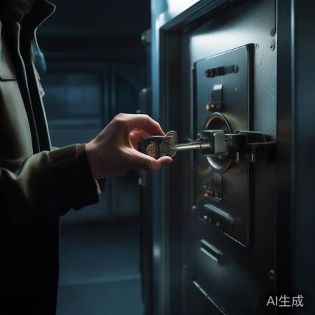 仔细对准锁芯，轻松开保险柜