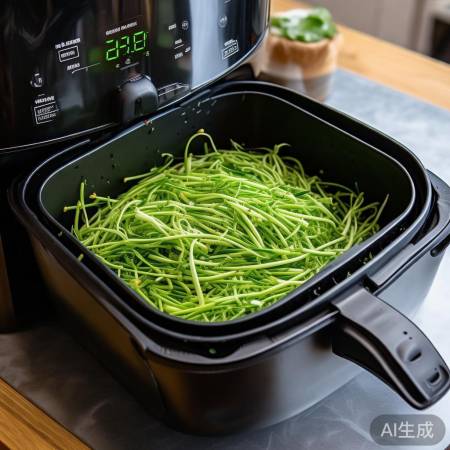 空气炸锅烤韭菜，美味简单学！