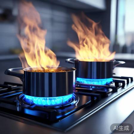燃气双灶猛火高效烹饪