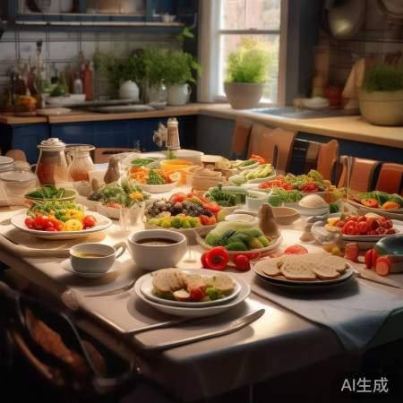 合理布局，食物不重叠