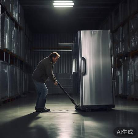 冰箱搬运，地面平整防倾倒