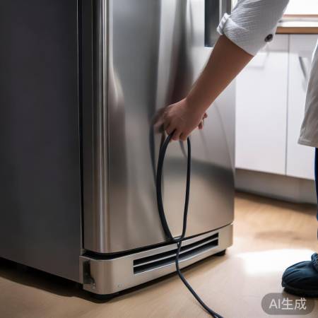 恢复电源，保障冰箱安全。