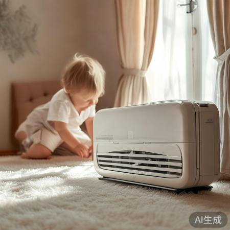 “空调滤网常清洁，宝宝少生病”