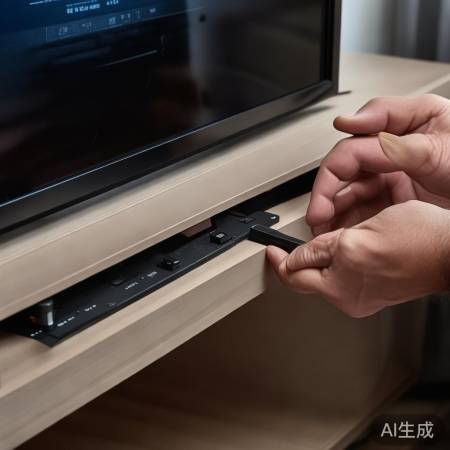 轻拨电源开关，电视开机无忧。