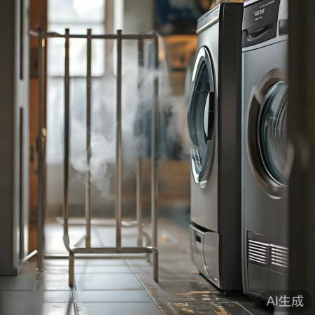 洗衣机烘干安全提示：远离孩童，