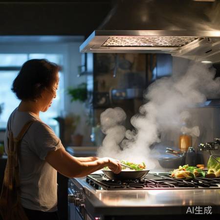 提前开油烟机，炒菜后继续吸净油