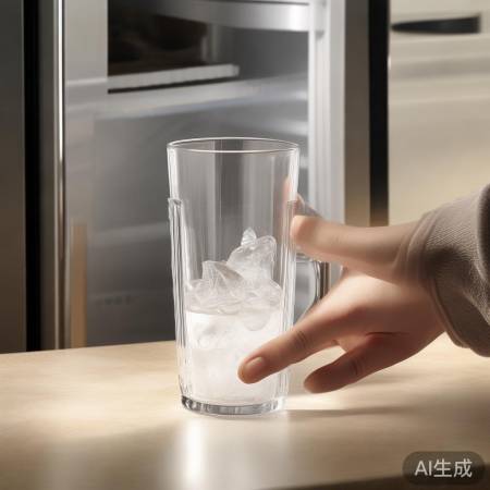 冰箱玻璃杯慎冷冻，温差避免手直