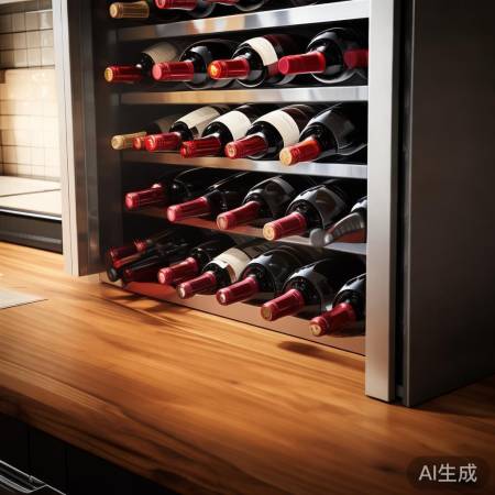 红酒柜斜放，15-45度保新鲜