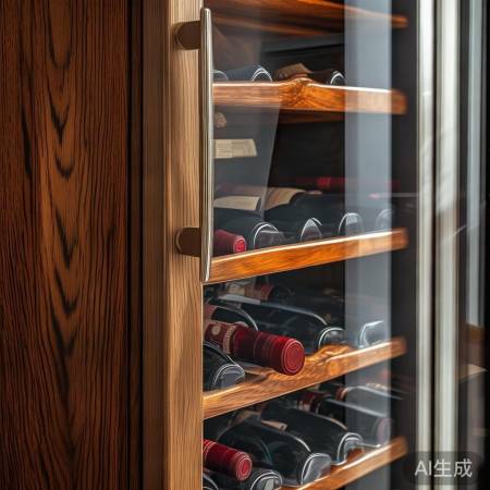 红酒柜材质：木质温馨、金属现代