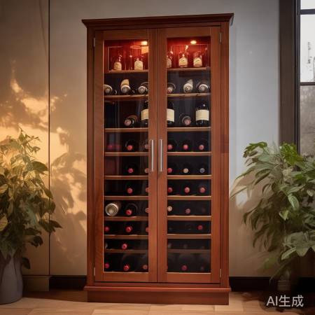 红酒柜尺寸60-80cm，融入