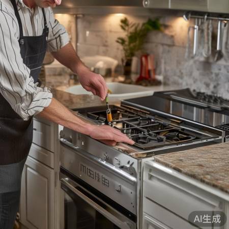 关闭电源，拆炉头螺丝。