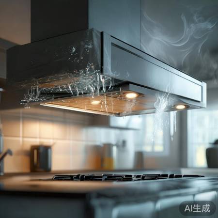 油烟机排烟差：油垢积累、安装不